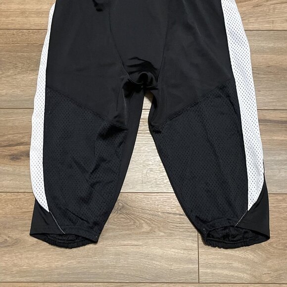 Nike Alpha Elite Football Pant SZ Large Black White Integrated Belt DV3976-012 - Picture 9 of 9